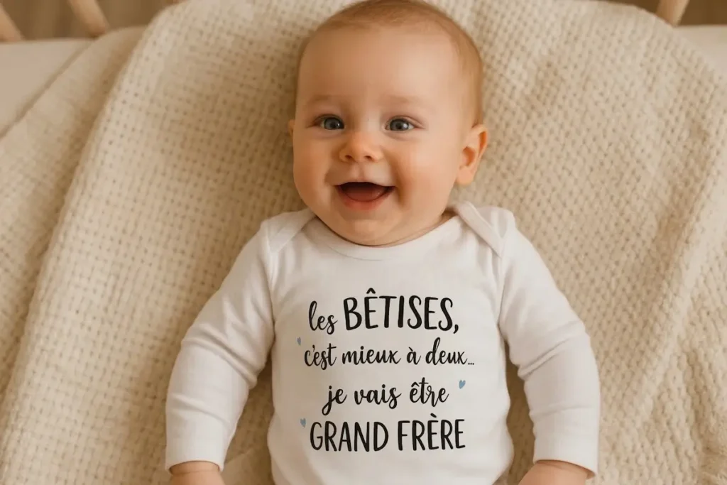 body bébé personnalisé